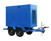 ТСС ЭД-500-Т400-2РПМ16 в погодозащитном кожухе на прицепе с АВР